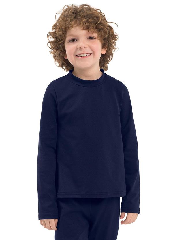 Camiseta Manga Longa Térmica Azul