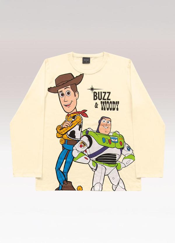Camiseta Manga Longa Toy Story Amarelo