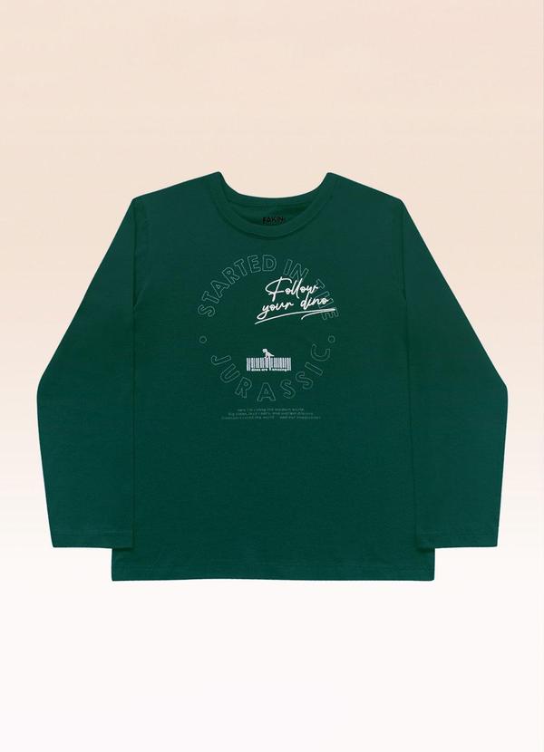 Camiseta Manga Longa Verde