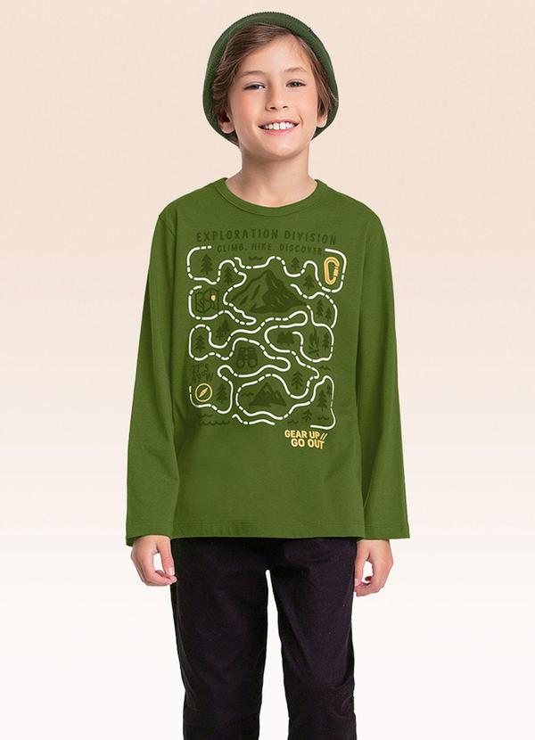Camiseta Manga Longa Verde