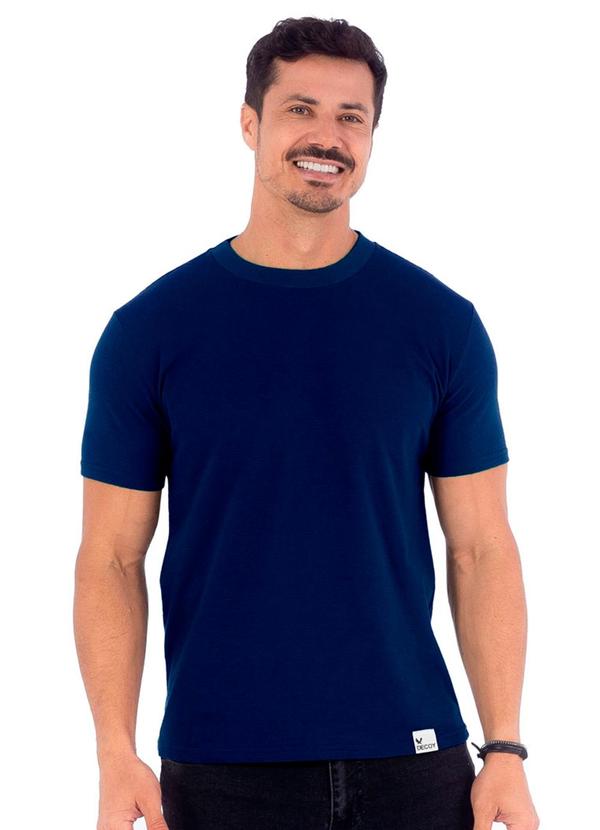 Vista 2 Camiseta Masculina Piquet Azul Decoy Decoy