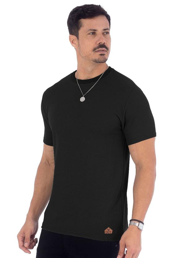 Vista 2 Camiseta Masculina Ribana Termal com Termo Preto Decoy Decoy