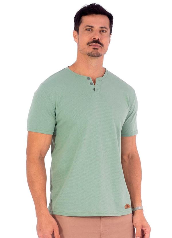 Vista 2 Camiseta Masculina Trabalhada Verde Decoy Decoy