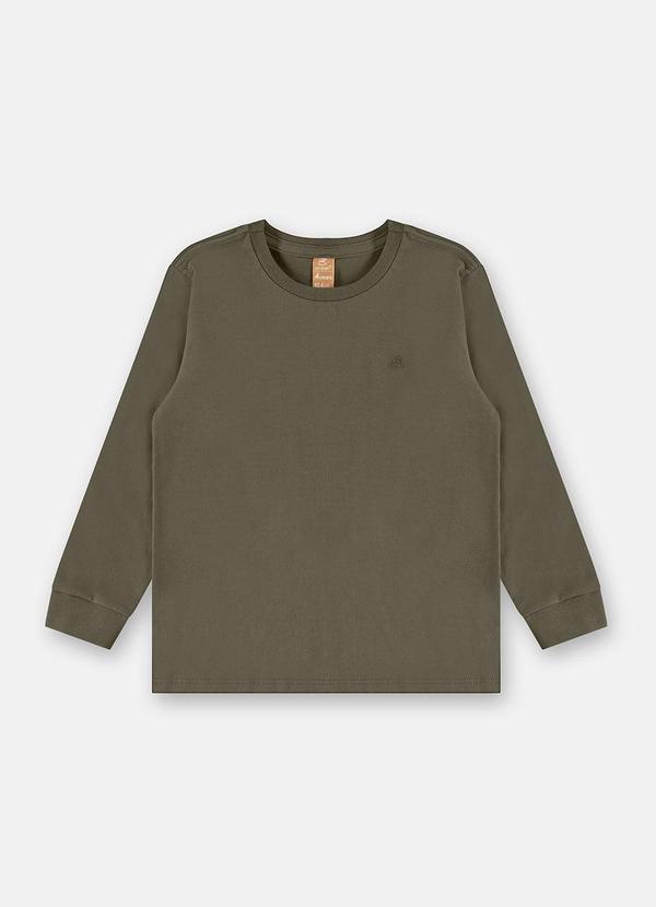 Camiseta Meia Malha Manga Longa Verde