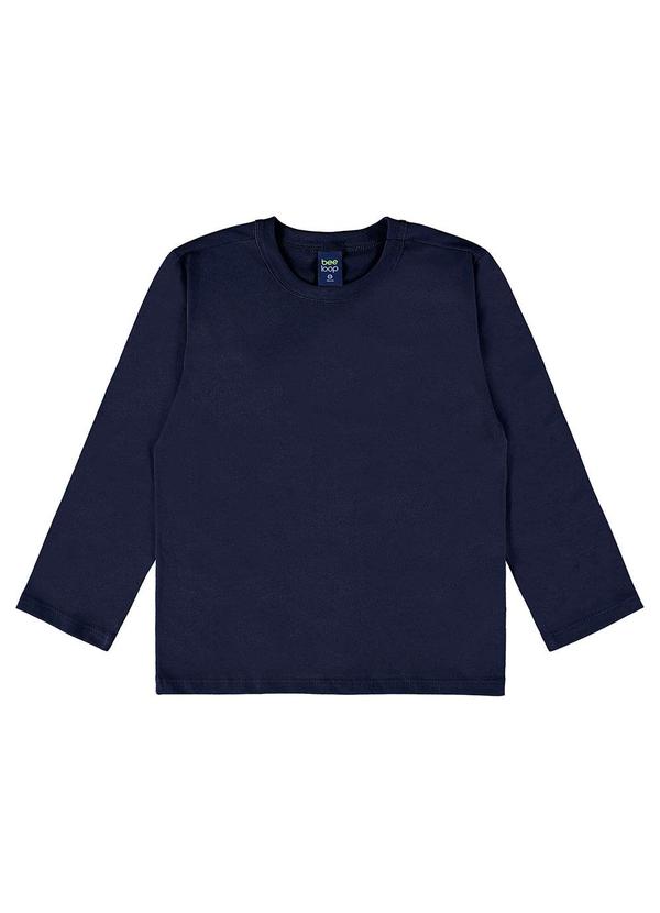 Camiseta Meia Malha Menino Azul