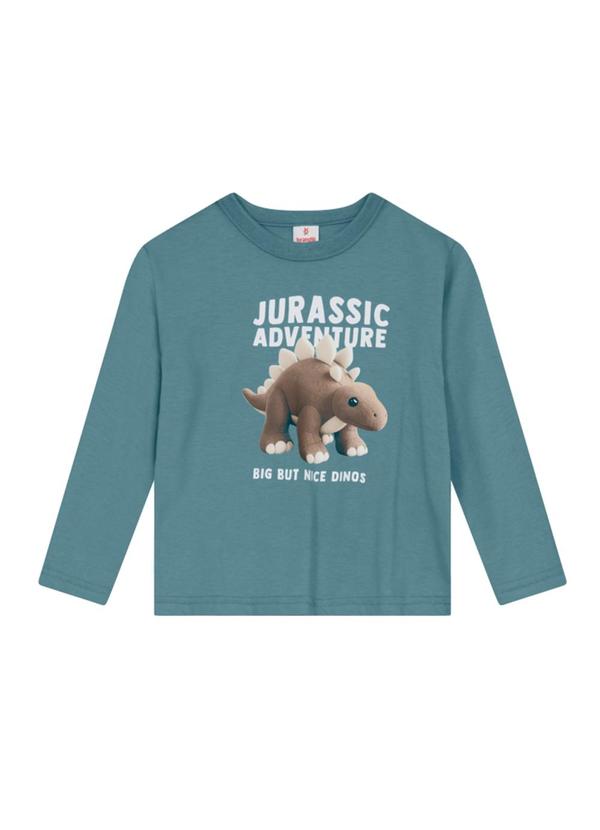 Camiseta Menino em Malha Azul