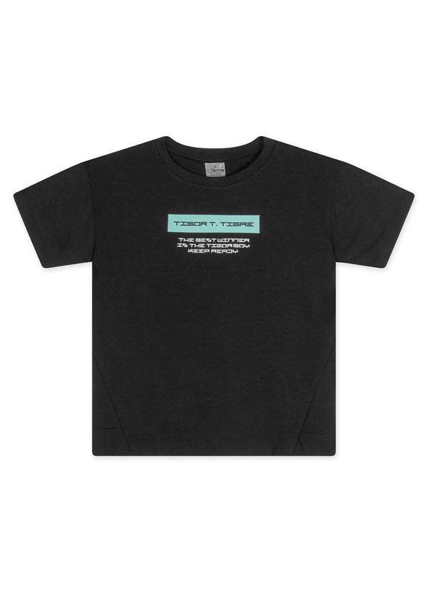 Camiseta Menino Tigor T. Tigre Preto