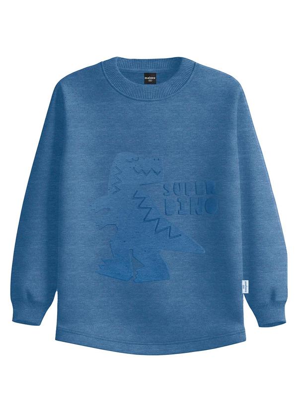 Camiseta Super Dino em Botonê Azul