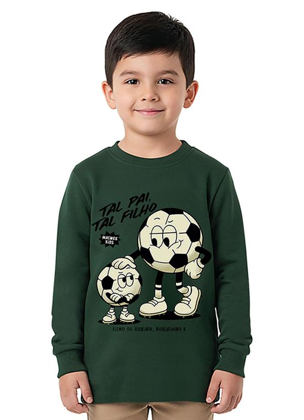 Camiseta Tal Pai Tal Filho em Malha Verde Escuro