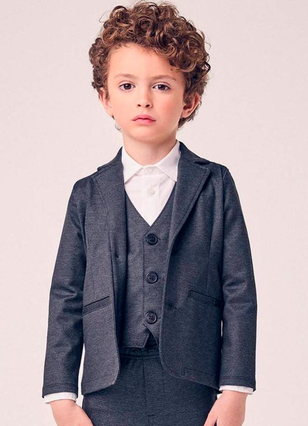 Blazer Menino Casual Infantil Preto