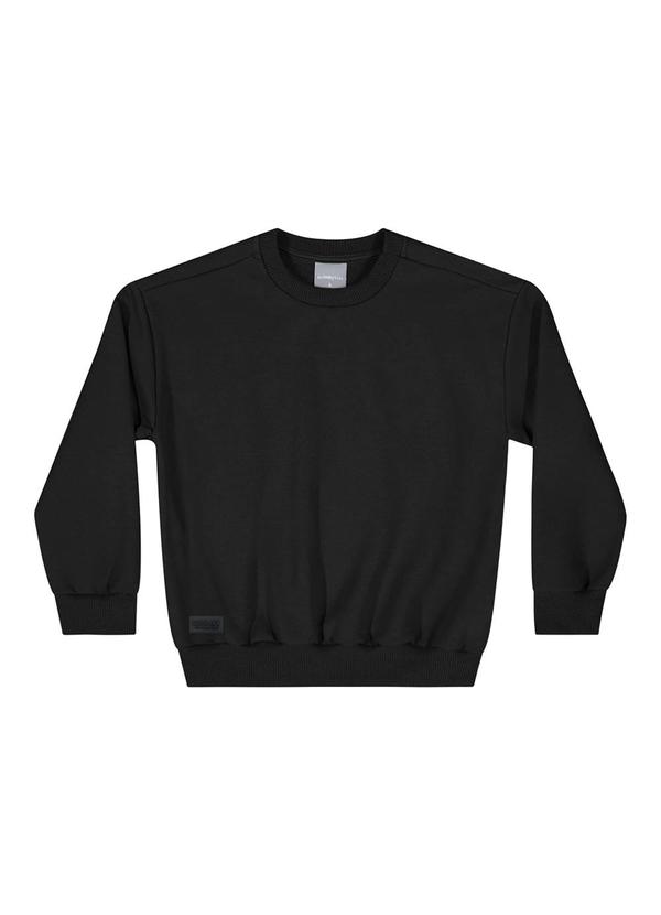 Vista 2 Blusão Básico Menino Preto Quimby Quimby