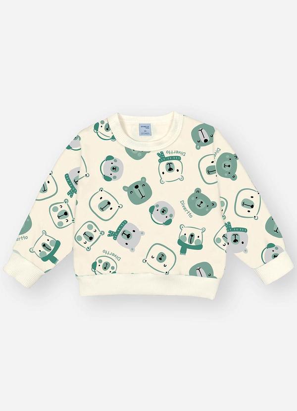 Blusão Bebê Menino Ursinhos Verde