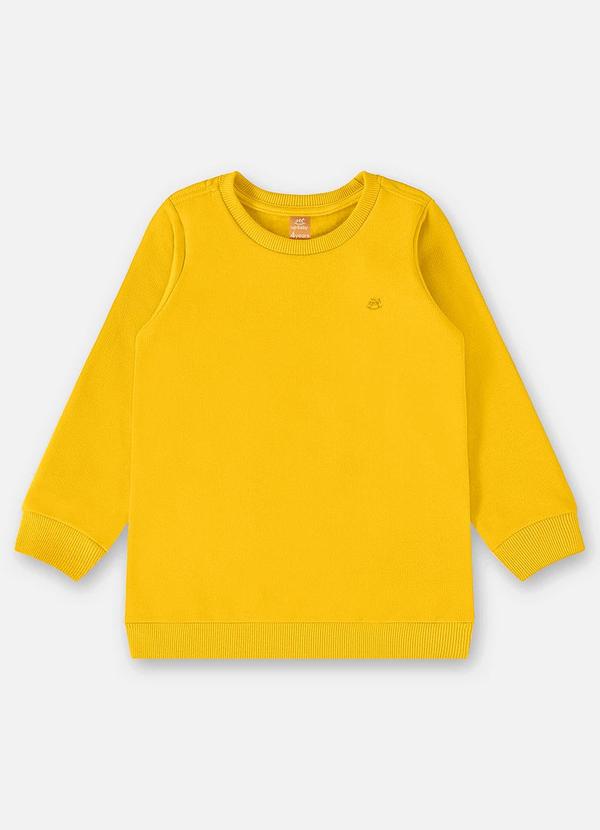 Vista 2 Blusão em Moletom Infantil Menino Amarelo Up Baby Up Baby