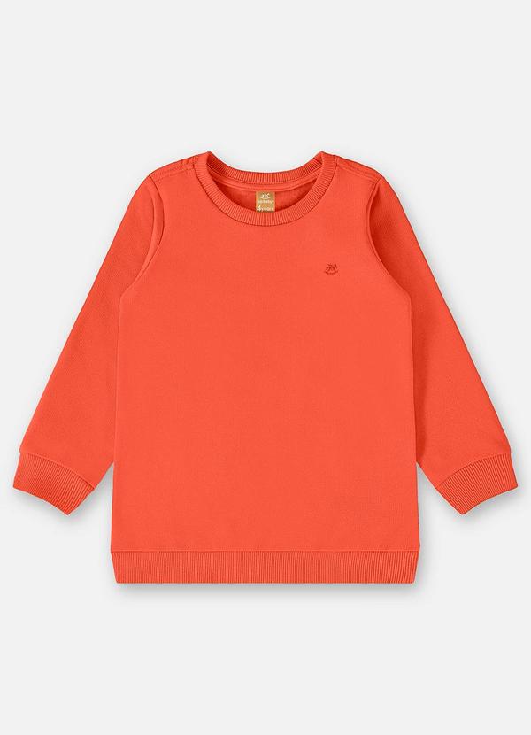 Vista 2 Blusão em Moletom Infantil Menino Laranja Up Baby Up Baby