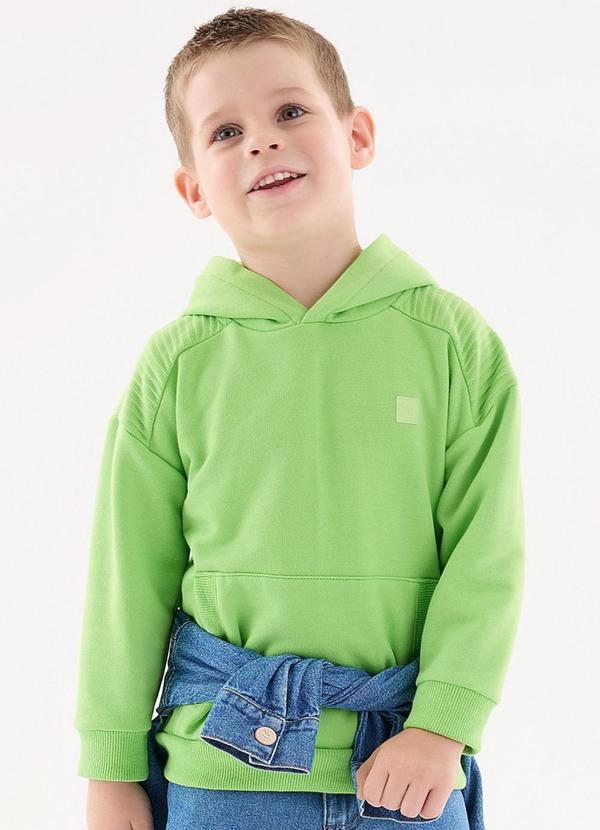 Blusão em Moletom Infantil Menino Verde