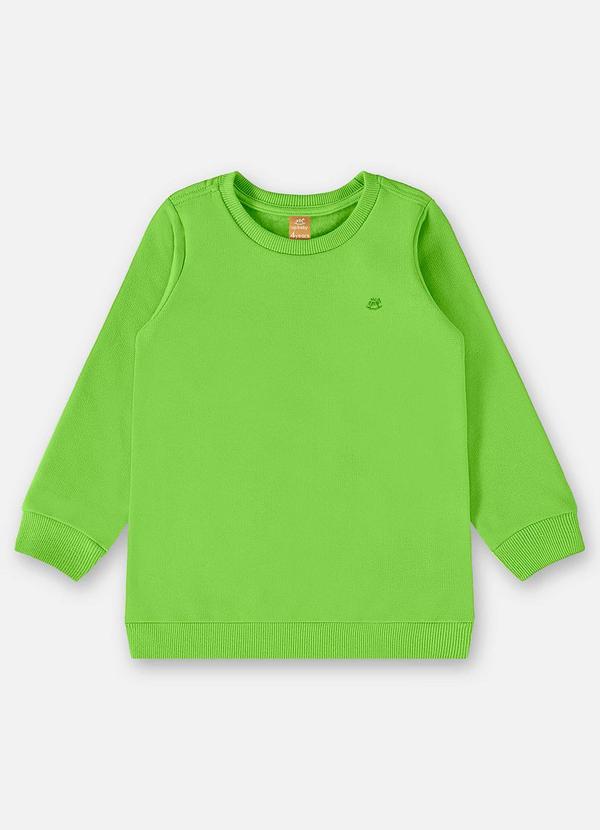 Vista 2 Blusão em Moletom Infantil Menino Verde Up Baby Up Baby