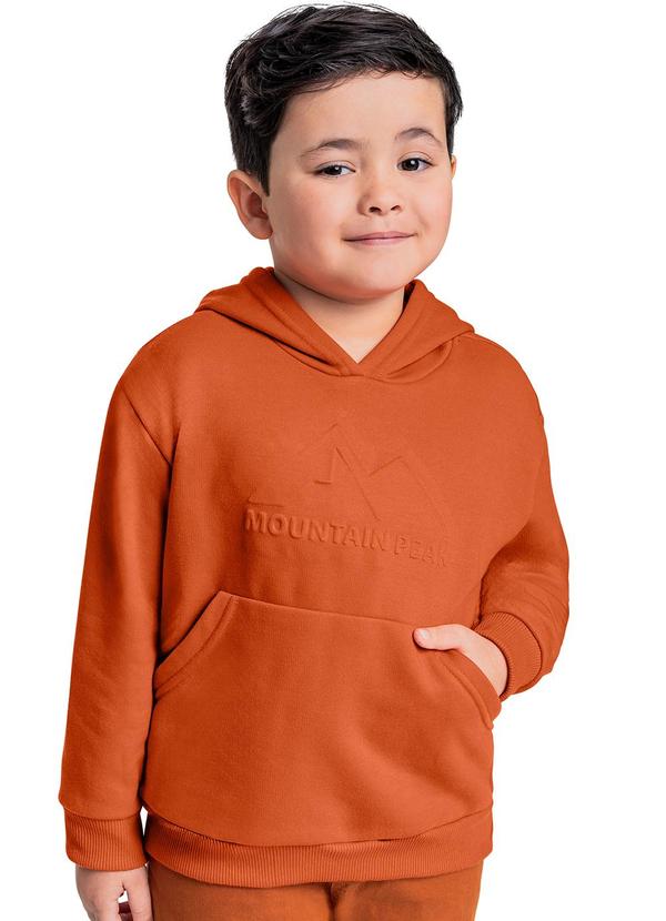 Blusão em Moletom para Menino Laranja