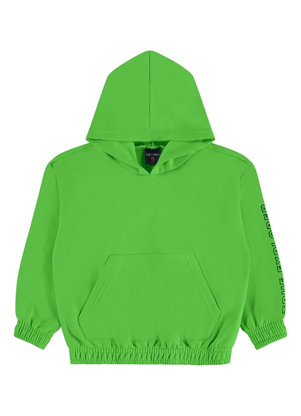 Vista 2 Blusão Infantil em Moletom Felpado Verde GULOSEIMA GULOSEIMA