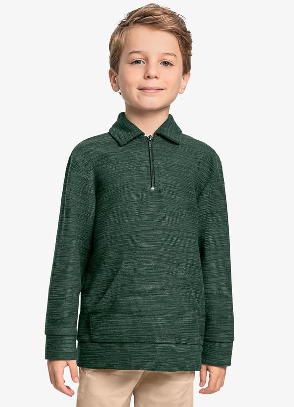 Vista 2 Blusão Infantil Masculino Verde Trick Nick Trick Nick