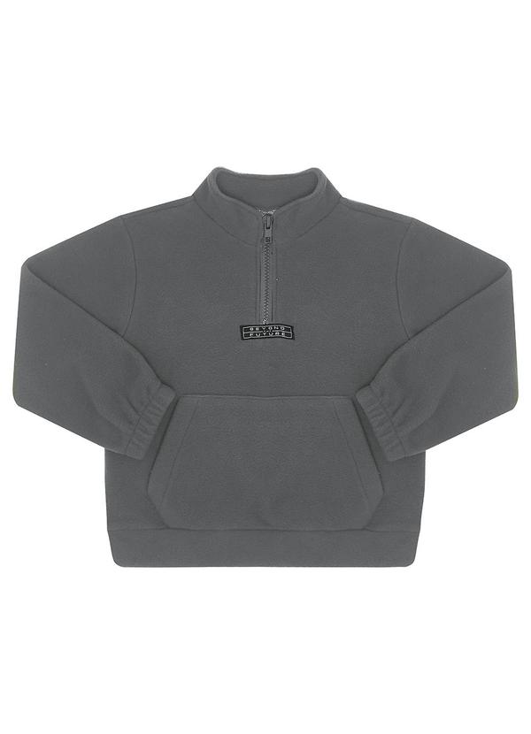 Blusao Malha Soft Cinza