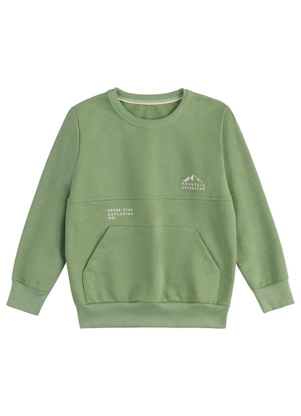 Blusão Manga Longa Moletom Marisol Verde