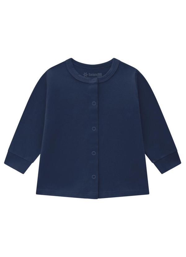 Casaco Bebê Unissex em Cotton Azul
