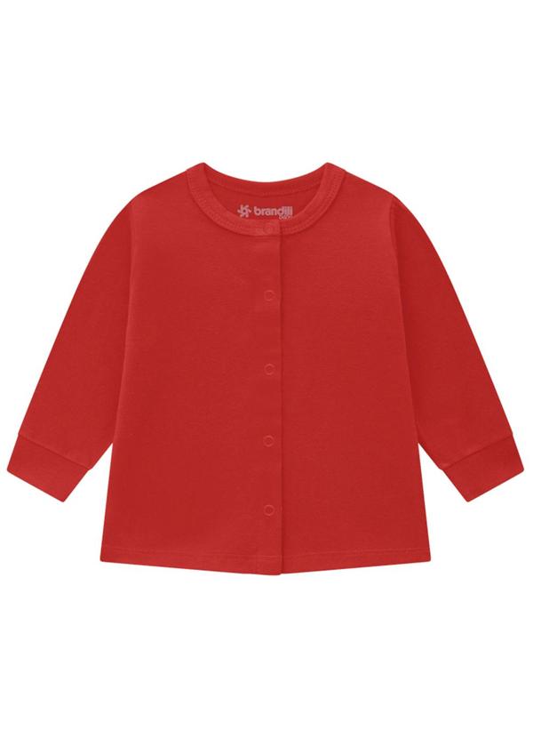 Casaco Bebê Unissex em Cotton Vermelho