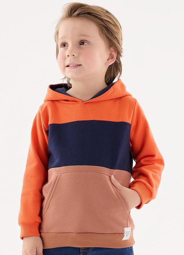 Vista 2 Casaco em Moletom Infantil Menino Laranja Up Baby Up Baby