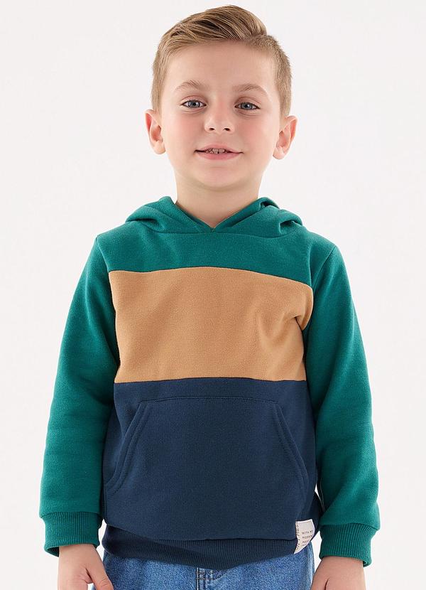 Vista 2 Casaco em Moletom Infantil Menino Verde Up Baby Up Baby