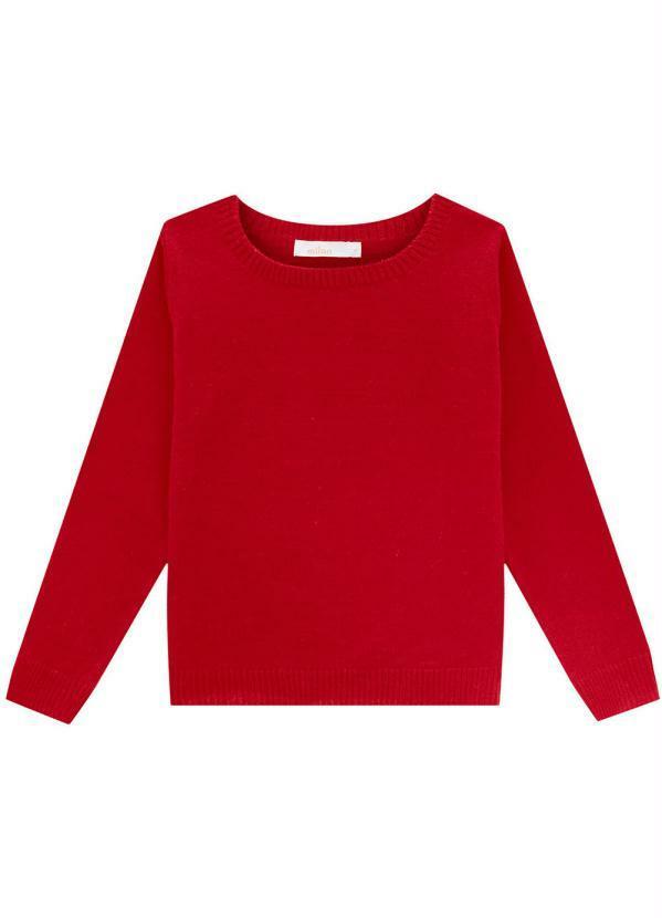 Vista 2 Casaco Infantil Unissex Vermelho Milon Milon