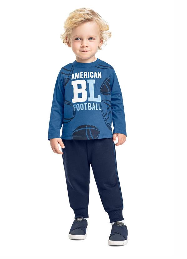 Conjunto American Football Azul