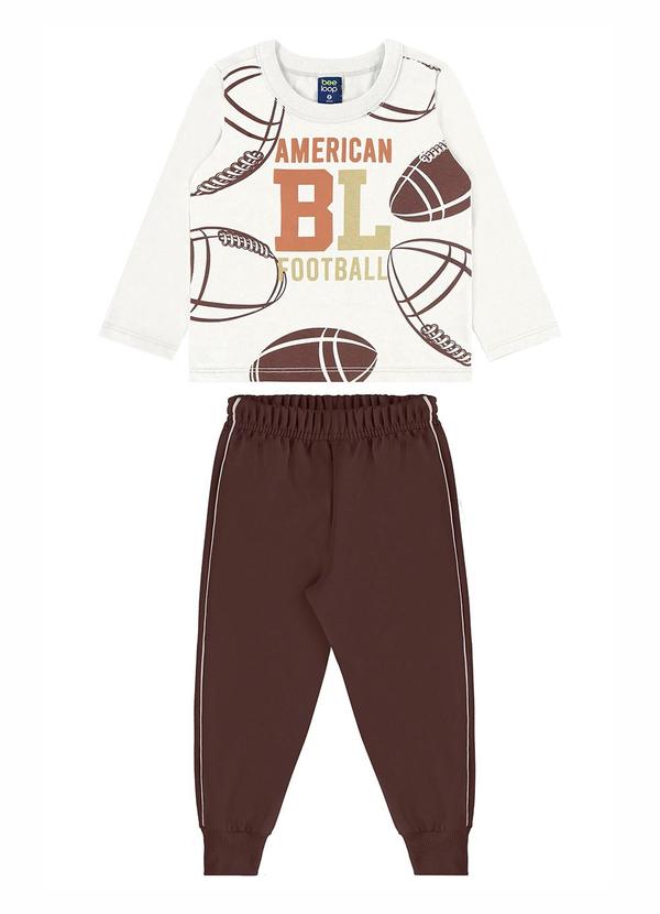 Conjunto American Football Branco