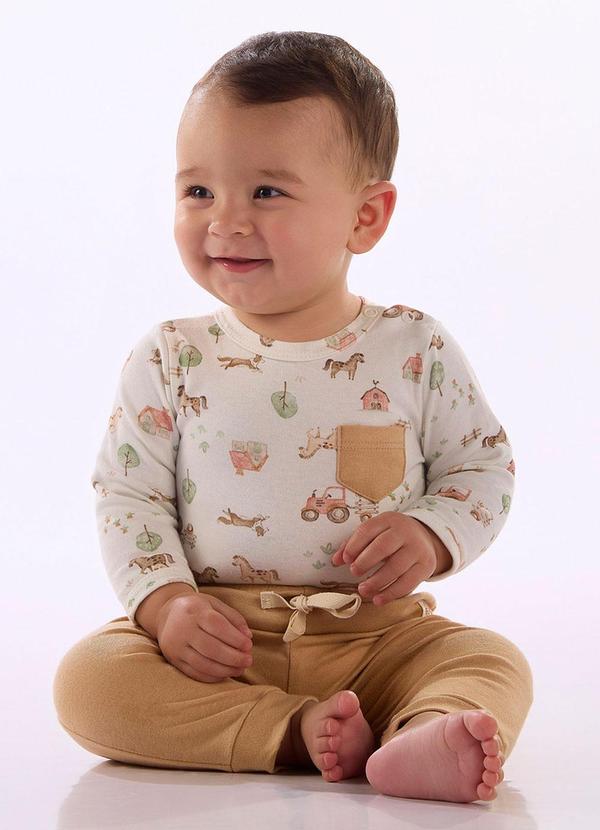 Conjunto Bebê Body Calça Estampado