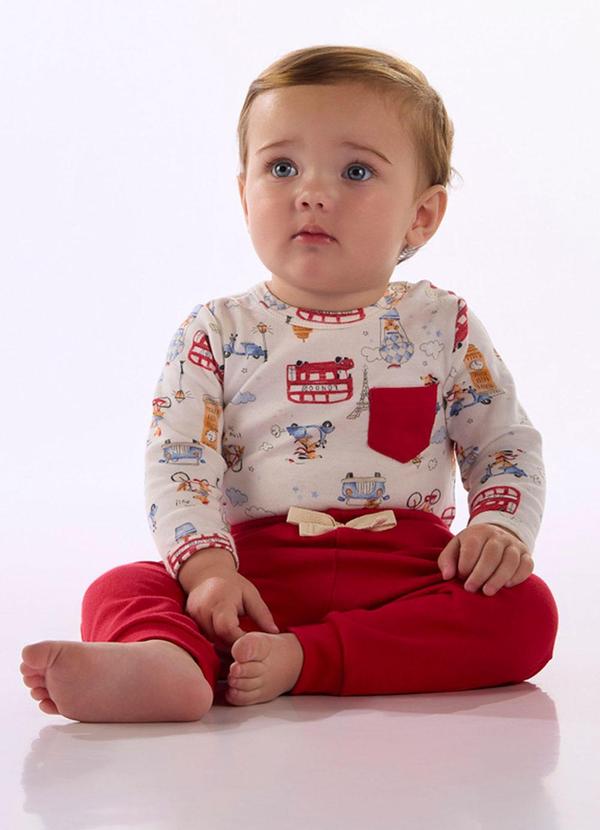 Conjunto Bebê Body Calça Estampado