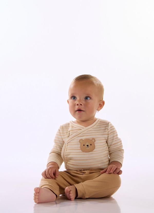 Conjunto Bebê Body Ursinho Estampado