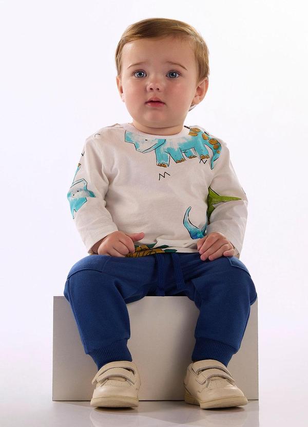 Conjunto Bebê Camiseta Calça Azul