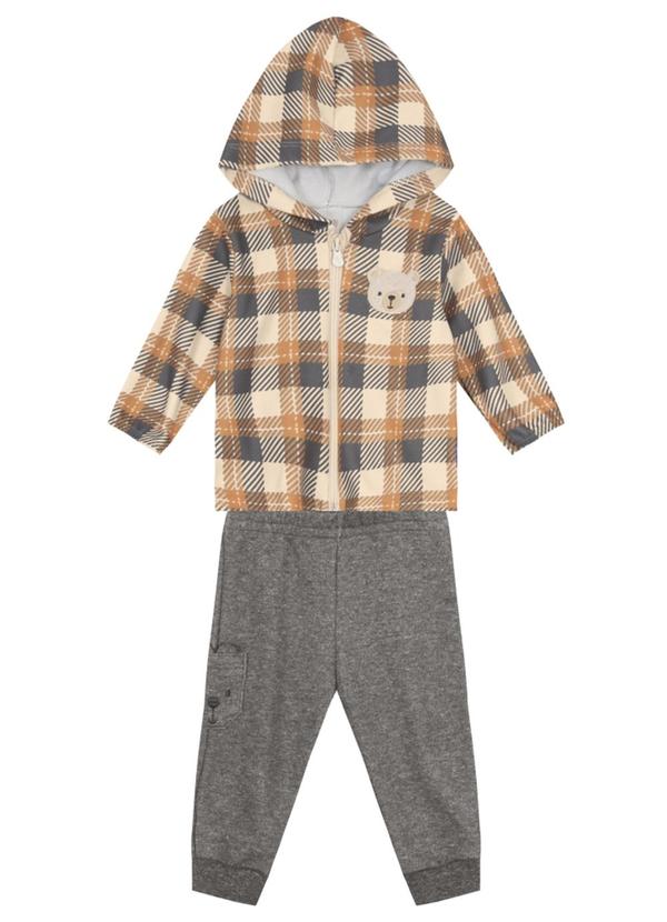 Vista 2 Conjunto Bebê Menino de Ursinho Amarelo Brandili Baby Brandili Baby