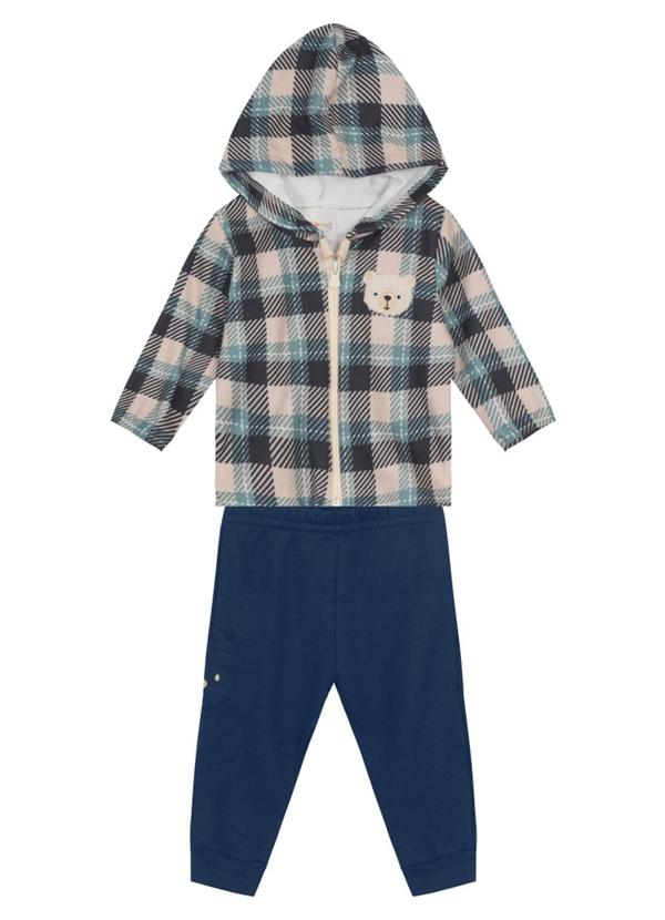 Vista 2 Conjunto Bebê Menino de Ursinho Bege Brandili Baby Brandili Baby