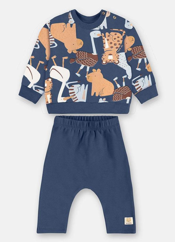 Conjunto Bebê Super Cotton Azul