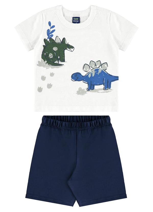 Conjunto Big Dino Infantil Branco