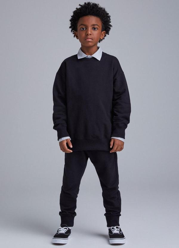 Conjunto Black de Moletom Preto