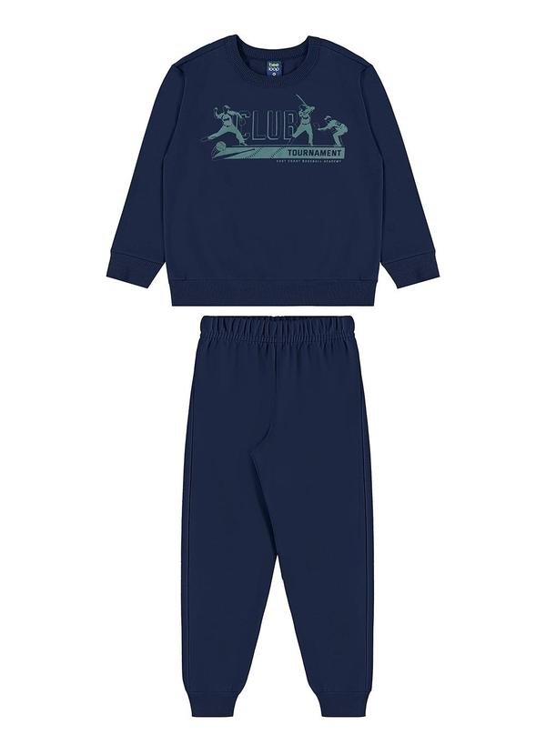 Conjunto Blusão Club Classic Calça Azul
