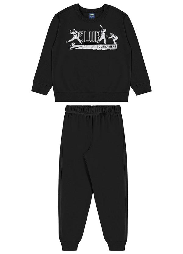 Conjunto Blusão Club Classic Calça Preto