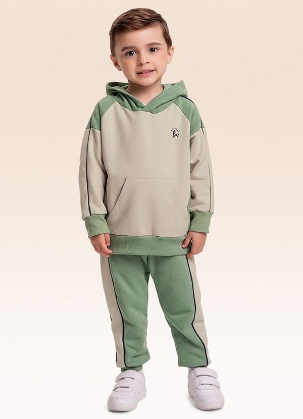 Conjunto Blusão com Capuz e Calça Verde