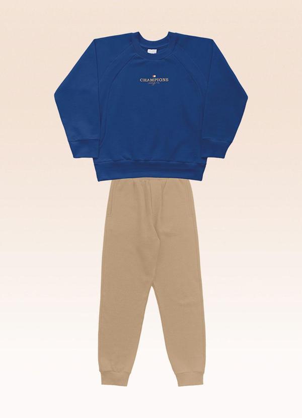 Conjunto Blusão e Calça Azul