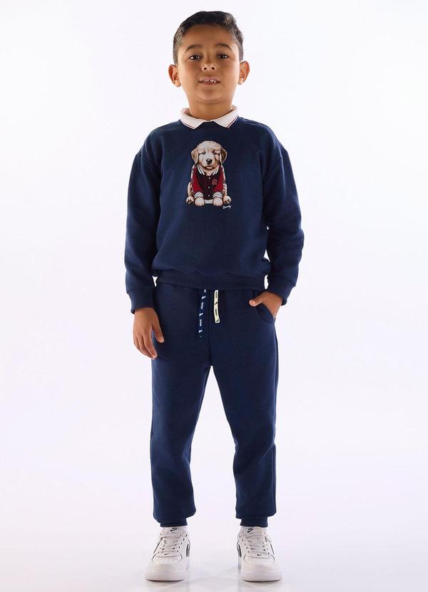 Conjunto Blusão e Calça Azul
