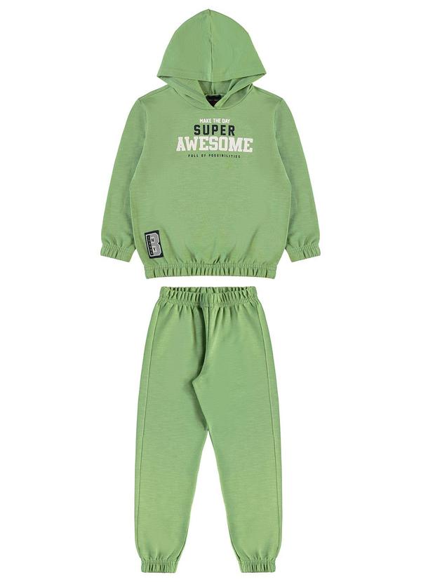 Conjunto Blusão e Calça Infantil Verde