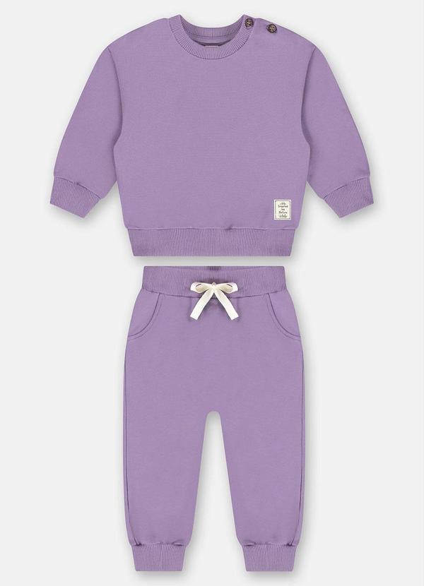 Conjunto Blusão e Calça Nature Roxo
