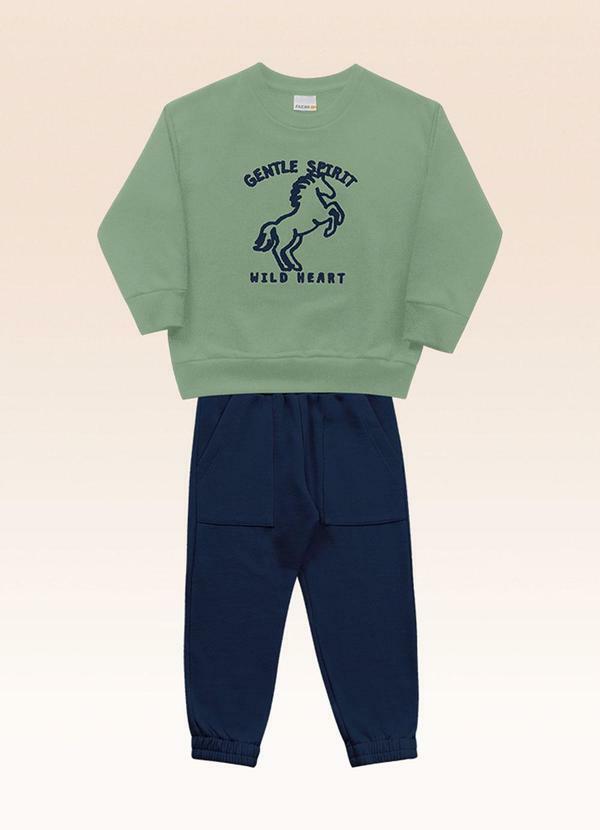 Conjunto Blusão e Calça Verde