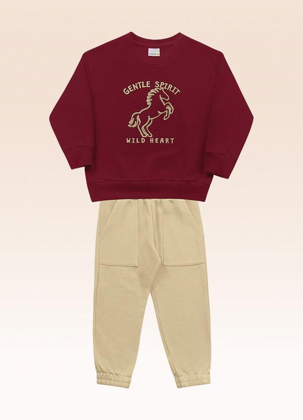 Conjunto Blusão e Calça Vermelho